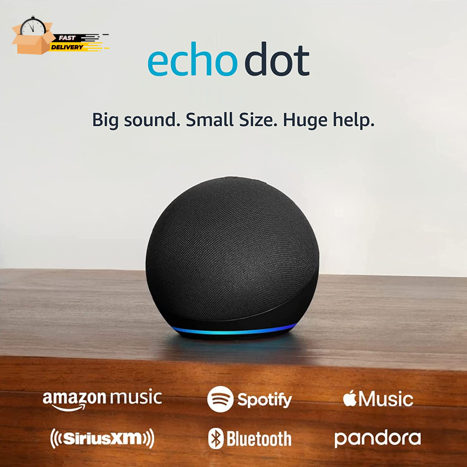 Echo Dot Newest Model with Vibrant Sound for Bedrooms and Dining Rooms