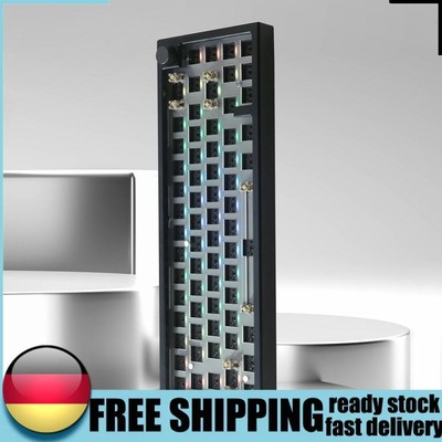 Aluminum Alloy Mechanical Keyboard Kit 2.4Ghz/BT 5.0/USB-C 66 Keys Programmable