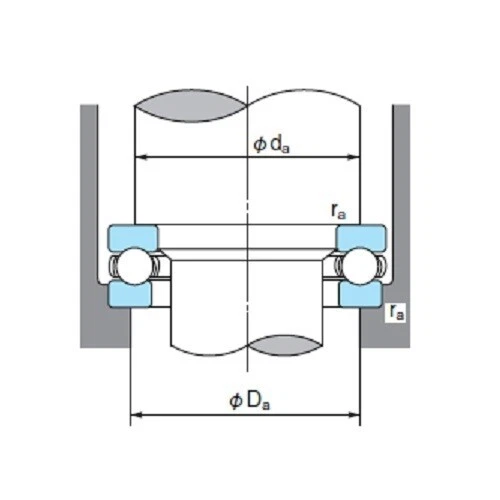 NACHI 51109 Thrust Ball Bearings 51100 Series 45(d) x 65(D) x 14mm(W) - Picture 3 of 3