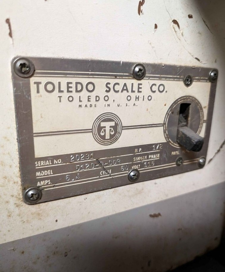 VINTAGE Toledo Meat Grinder 5120 1/2 HP Motor eBay