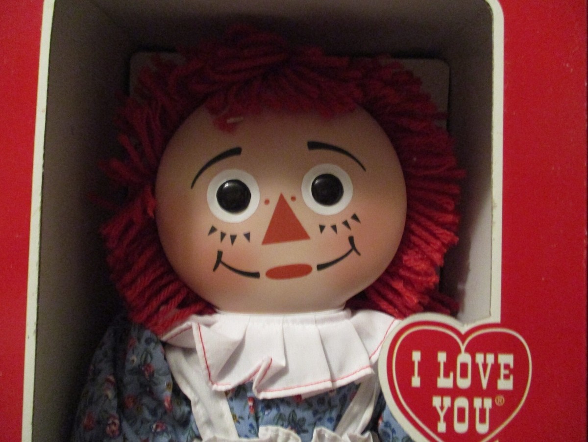 1995 KNICKERBOCKER RAGGEDY ANN PORCELAIN PANCAKE FACE 13