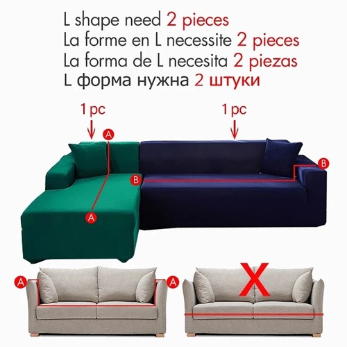 Thick Velvet Plush Sofa Cover for Living Room Elastic Slipcover Couch Covers - Picture 3 of 36
