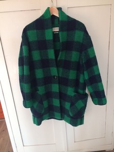 isabel marant plaid coat