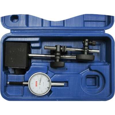 SPI 25-372-4 Dial Indicator & Base Kit: 0 to 0.001'' Range, 0-100 Dial Reading