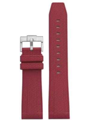 22mm Textured Rubber Strap BLANCPAIN X Swatch Fifty Fathoms - Red