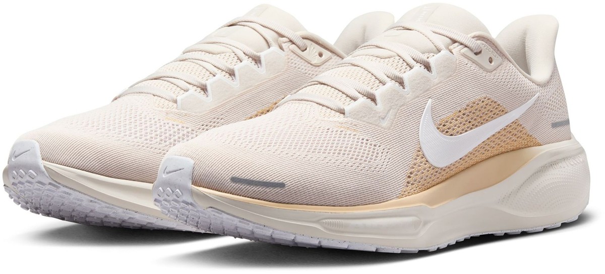 Nike Men's Pegasus 41 White/Light Orewood Brown Road Running Shoes 2024 NEW