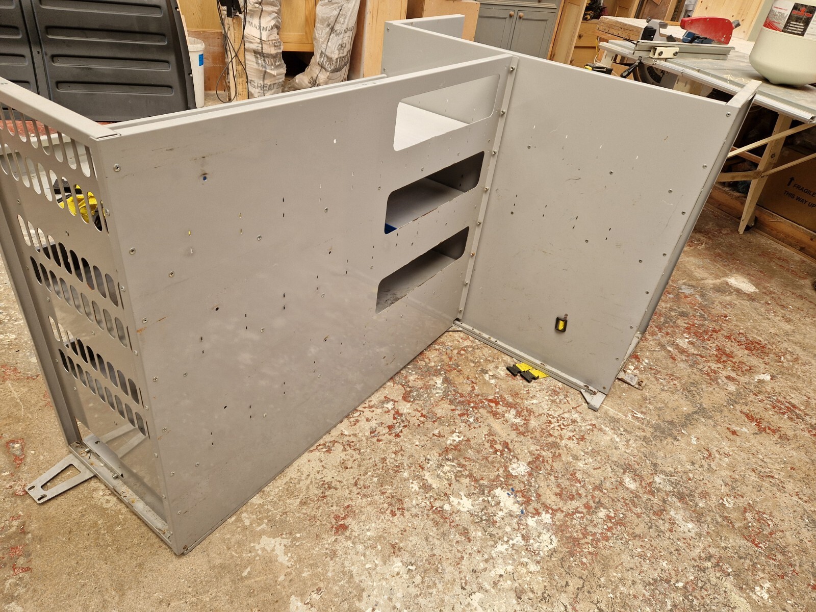 VW Caddy Maxi Ex British Gas Van Racking/Shelving/Storage eBay