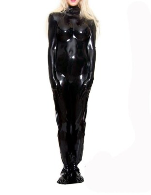 Latex Sleep Bag Vacuum Body No Zip neck entry 0.4MM custom made