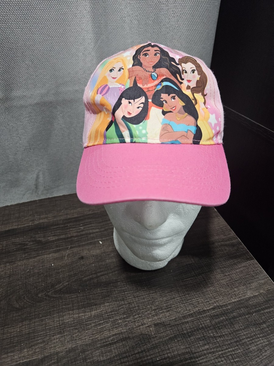 Disney Hat Girl One Size Princess Belle Moana Rapunzel Jasmine