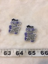 Spooky Cute Mummy Guy Iron On Patch Set Of 2 Halloween Cool