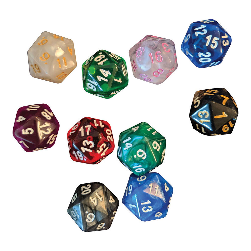 Набор из 50 кубиков Sirius Dice D20 в ассортименте 9590₽