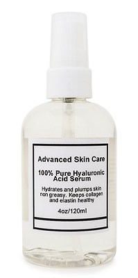 100% Pure HYALURONIC ACID SERUM Anti-Aging-Plumps Wrinkles-Intense Hydration-4oz