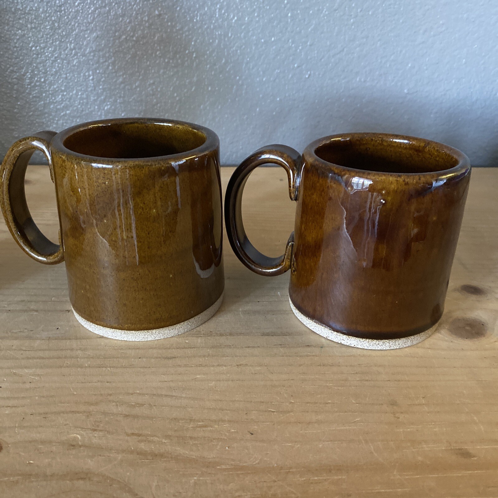 Pizzazz Pottery Mugs Stoneware Vermont Brown Large Coffee Tea Farmhouse