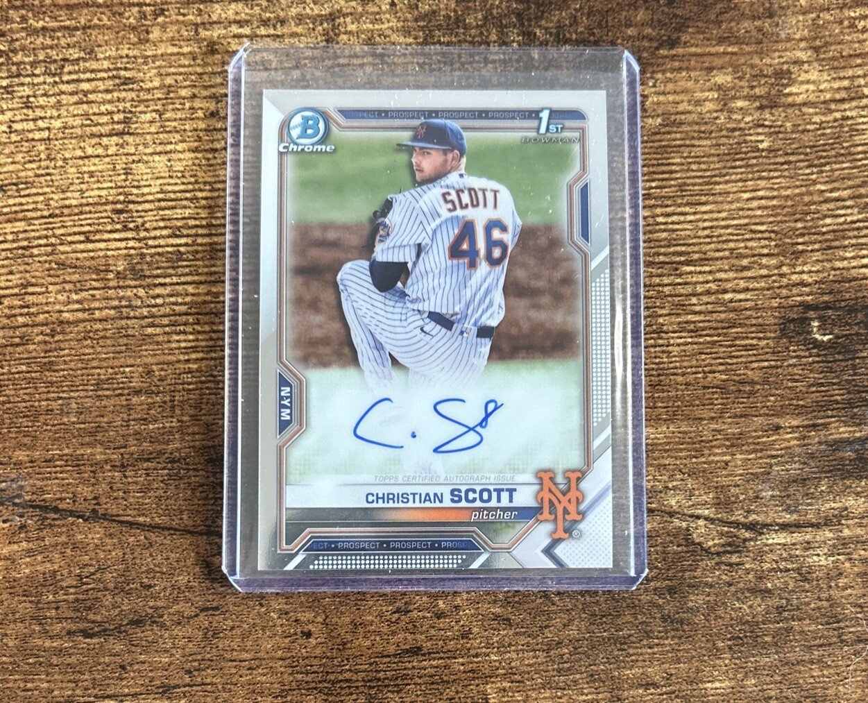 2021 Bowman Chrome 1st Auto Christian Scott