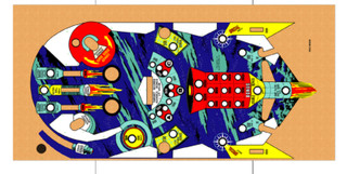 Williams Space Odyssey Pinball Machine Playfield Overlay
