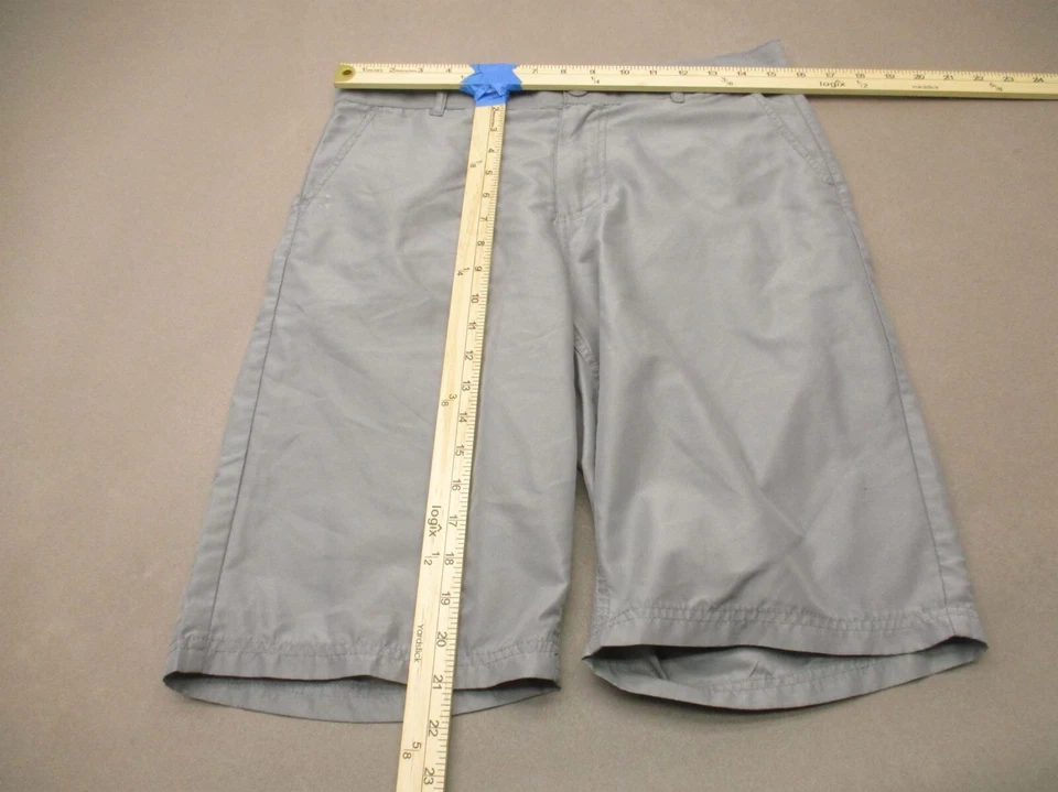 Pantalones Cortos Chinos DC Talla 30 Para Hombres Gris Cremallera Bolsillo Elastizados Frente Plano Calce Ajustado 500 Foto 3 de 4