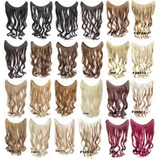 Hidden Halo Invisible Wire Piece Secret Miracle Wavy Curly Hair Piece Extensions