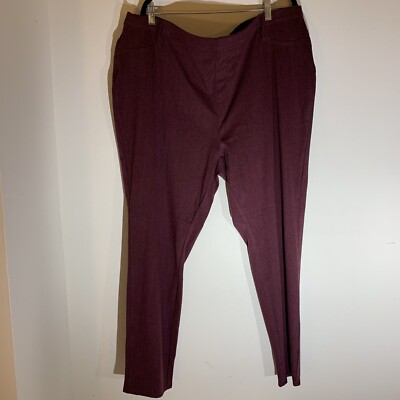 Pantalon Azur Collection - Taille 4X (Plus Size) - Couleur Bordeau/Burgundy - Style Jegging - Neuf Sans étiquette