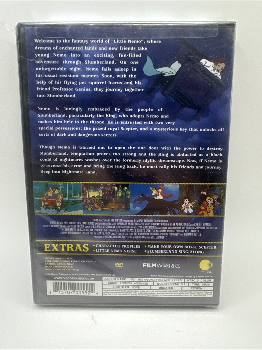 Little Nemo - Adventures in Slumberland (DVD, 2009) for sale