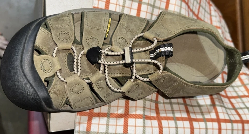 Мужские коричневые кожаные сандалии Keen Newport H2 10,5 для рыбалки походов - Изображение 4 из 4