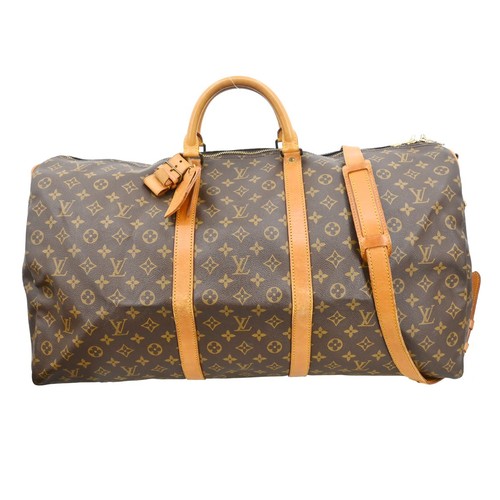 Best04 LOUIS VUITTON KEEPALL BANDOULIERE 60 BAG MONOGRAM M41412 VI1900 NQ07930