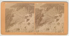 P & O RAILROAD CONSTRUCTION - CRAWFORD NOTCH - WHITE MOUNTAINS - NEW HAMPSHIRE