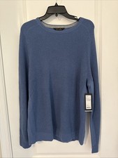 NWT Men  s Rhone Mens Walden Crewneck Sweater Blue Horizon Marle LARGE