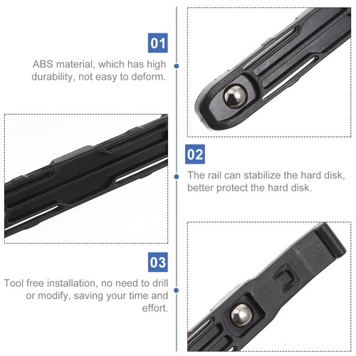 Support De Conduite Optique Montage Disque Dur Rail En Plastique Pour - Afbeelding 9 van 12