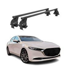 Menabo Dachträger Grundtäger für Mazda 3 BP 2019-2026 50kg Stahl Schwarz 2 tlg
