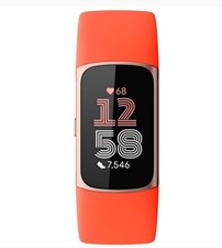 Fitbit Charge 6 Health and Fitness Tracker 40+ Excercise Gold/Orange C- Grade