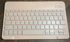 Ultra slim 10 inch bluetooth keyboard pink