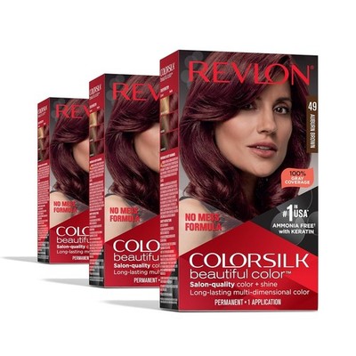 Revlon Colorsilk Color Permanent 3D Radiant Hair Color *CHOOSE SHADE* 3Pack