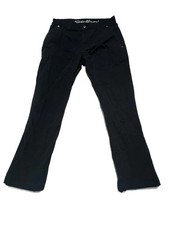 Eddie Bauer Mens Bootcut Pants 32x30 Black Flat Front Casual Outdoor