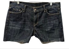 Citizens Of Humanity COH Denim Shorts Size 32 Women's Dark Wash Blue Jean Casual