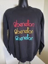 Vintage Benetton Pullover Sweater Made in USA Size XL