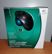 Logitech 'TRACKMAN' wireless Trackball M570 MAUS mit Unifying receiver + OVP