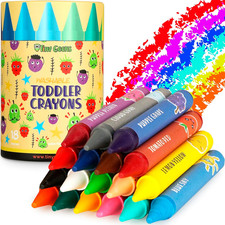 Jumbo Crayons 18 Colors   Non-Toxic, Washable Crayons for Toddlers and Kids A