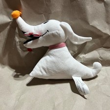 Disney Zero Plush Nightmare Before Christmas White Ghost Dog Pumpkin Candy Cane