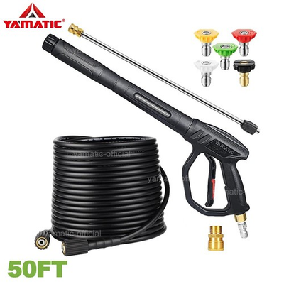 #ad #ad YAMATIC Car Cleaning Wash Gun 3700 PSI 50 ft. Pressure Washer Hose 3200 PSI $60.67