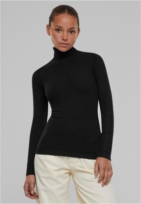 Ladies Knitted Turtleneck Sweater Damen Rollkragen Pullover | Urban Classics