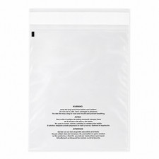 11x14 1.5 Mil Bags Resealable Clear Suffocation Warning Poly OPP Cello Bag