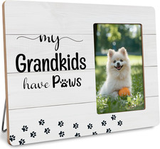Dog Grandparents Picture Frame Gifts, Dog Grandma Gift, My Grandkids Have Paws F