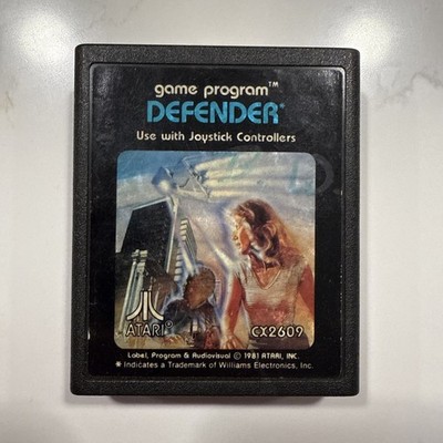Vintage Atari 2600 Defender CX2609 1981 Game Program