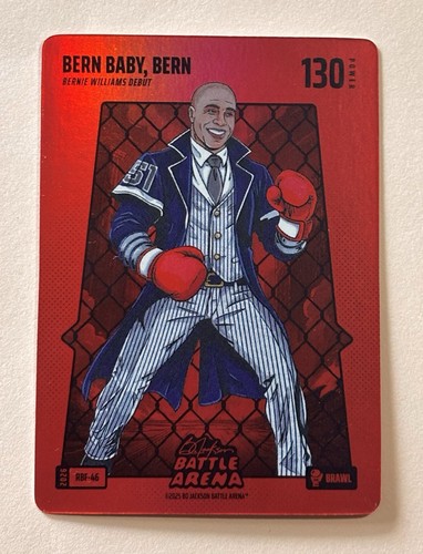 Bo Jackson Battle Arena ‘Bern Baby, Bern’ Bernie Williams Red Brawl #RBF-46