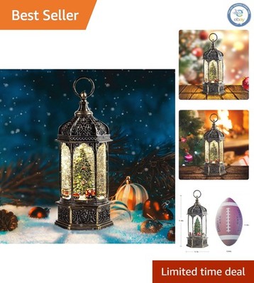 10.2-Inch Snow Globe Home Decoration with Train and Music | Perfect Holiday Gift