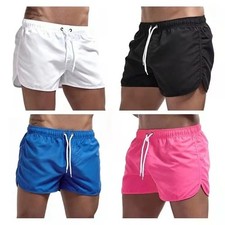 Men's Quick Dry Mesh Lined Swim Trunks Pockets Beach Gym Shorts Pants Wear Gift