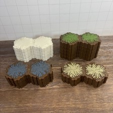 LOT OF 14 GRASS SAND ROCKS SNOW 2-Hex Tile Heroscape Terrain 28 hexes 
