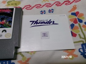 #761 Oval Seal Days of Thunder complete in box nintendo nes factory nr-MINT