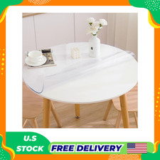 40 Inch Round Clear Table Cover Protector, Clear Round Protector for Dining Room