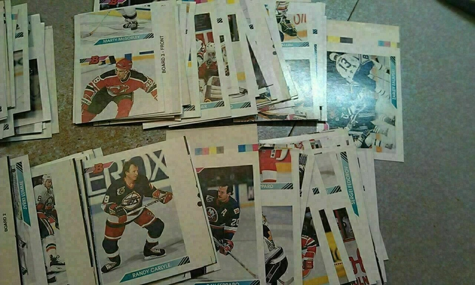 1992 Topps Bowman NHL Miscut and Proof Cards WOW RARE ODDBALLS YOU PICK - Image 3 of 4